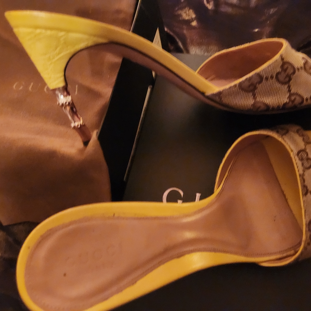 Gucci bamboo heal slides. Price Firm